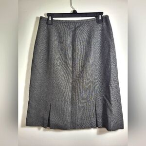Worthington gray midi skirt women's 10  #1856